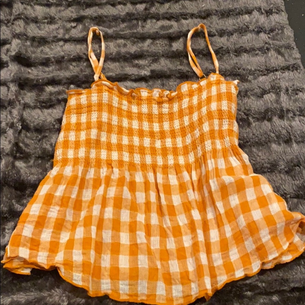 Plaid fit flare top
